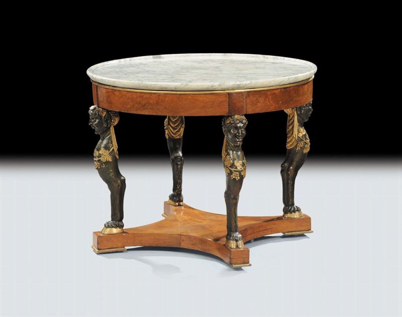 Tavolo Impero da centro, XIX secolo  - Auction Antiquariato e Dipinti Antichi - Cambi Casa d'Aste