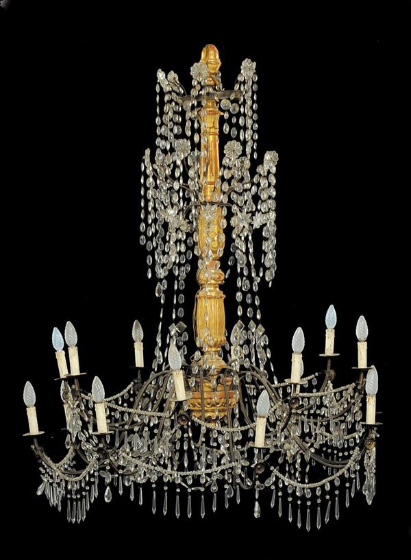 Lampadario Luigi XVI, Genova XVIII secolo