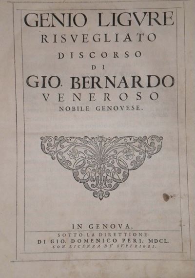 Veneroso, Gio Bernardogenio Ligure Risvegliato