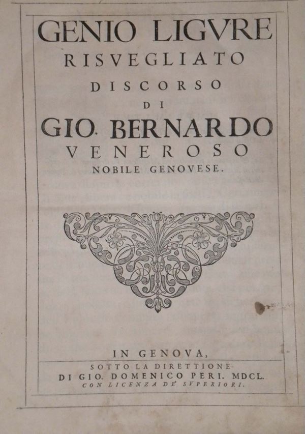 Veneroso, Gio Bernardo Genio ligure risvegliato