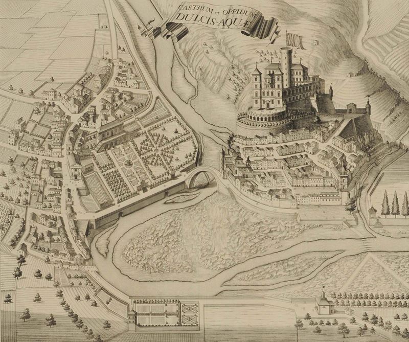 Stampa raffigurante Dolceacqua  - Asta Antiquariato e Dipinti Antichi - Cambi Casa d'Aste