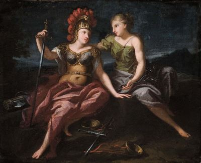 Pier Dandini (1646-1712)allegoria della Pace e della Giustizia