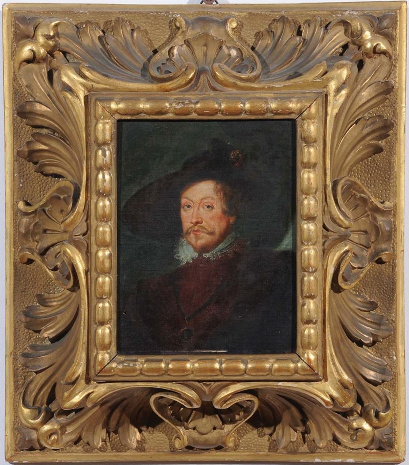 Anonimo del XX secolo Ritratto di gentiluomo  - Asta Antiquariato, Argenti e Dipinti Antichi - Cambi Casa d'Aste