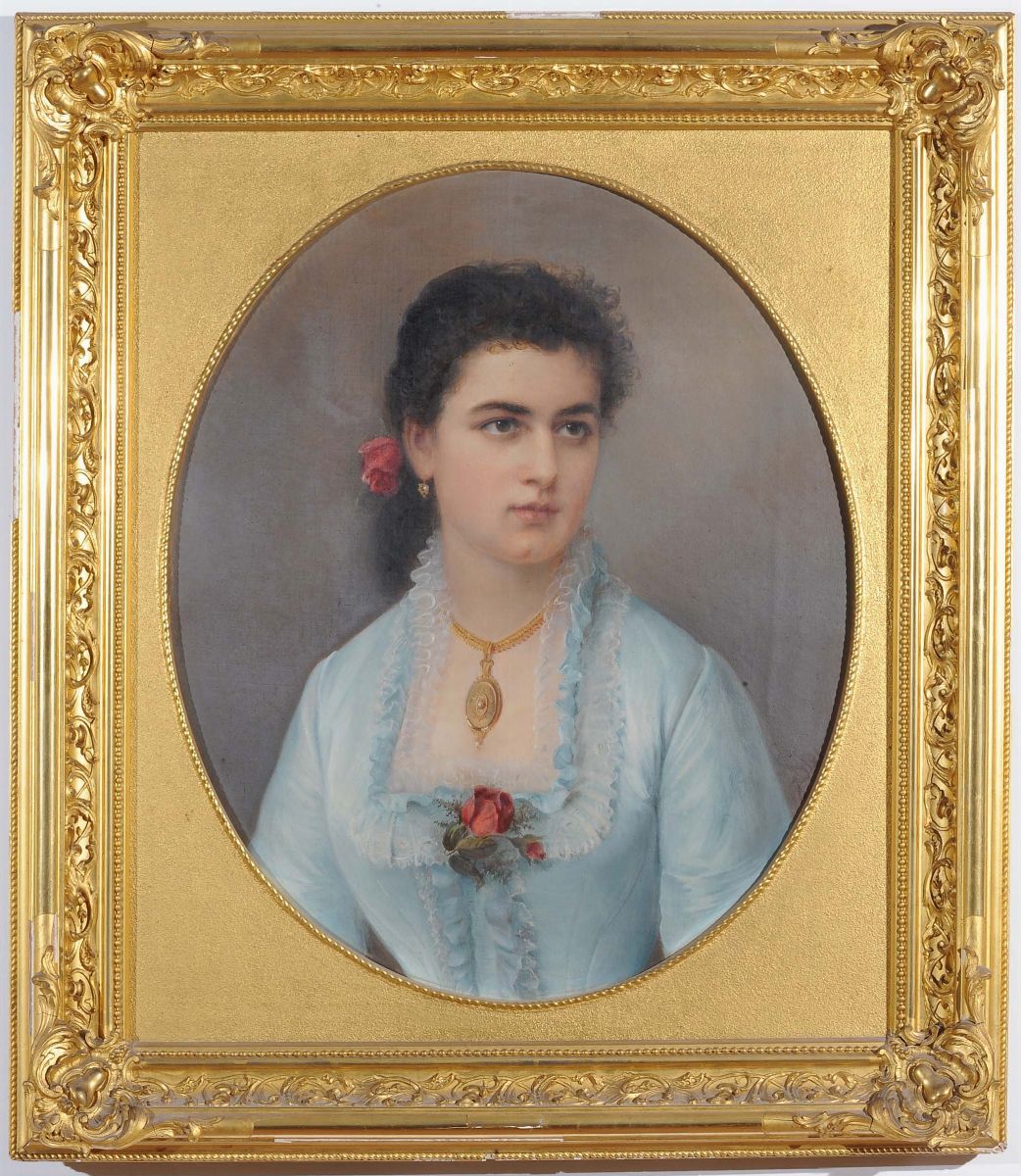 Anonimo del XIX Secoloritratto Femminile