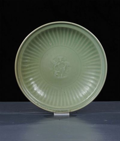 Piatto Celadon, Cina XVIII Secolo