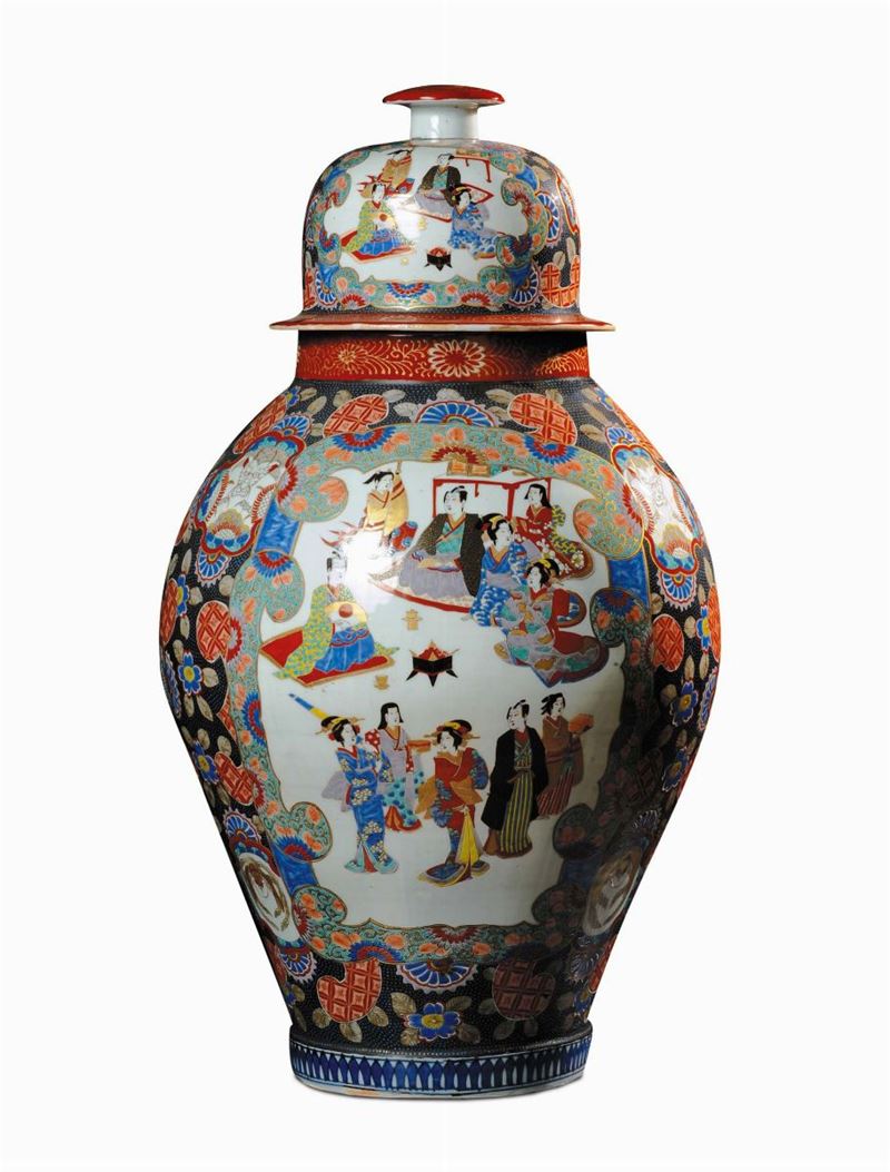 Potiche in porcellana Anita, Giappone fine XIX secolo  - Auction Oriental Art - Cambi Casa d'Aste