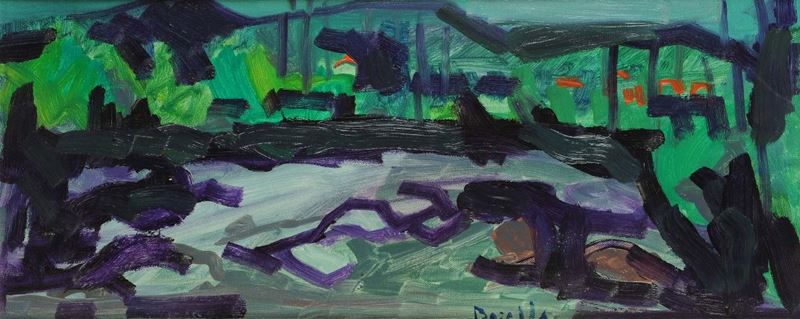 Rocco Borella (1920-1994) Porto di Genova  - Auction Antiquariato e Dipinti Antichi - Cambi Casa d'Aste