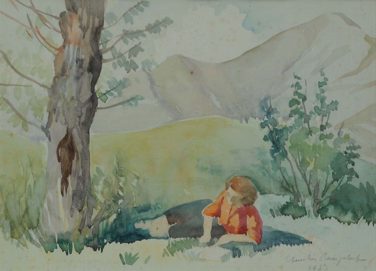 Amelia Bacigalupovillaggio, 1938 Ragazza che Legge, 1947