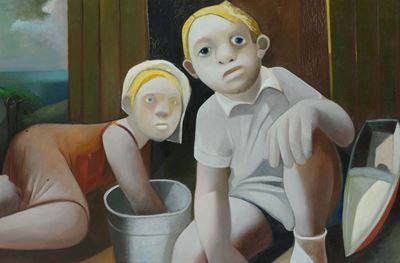 Claudio Martinengo (1946)bambini in Spiaggia, 2000