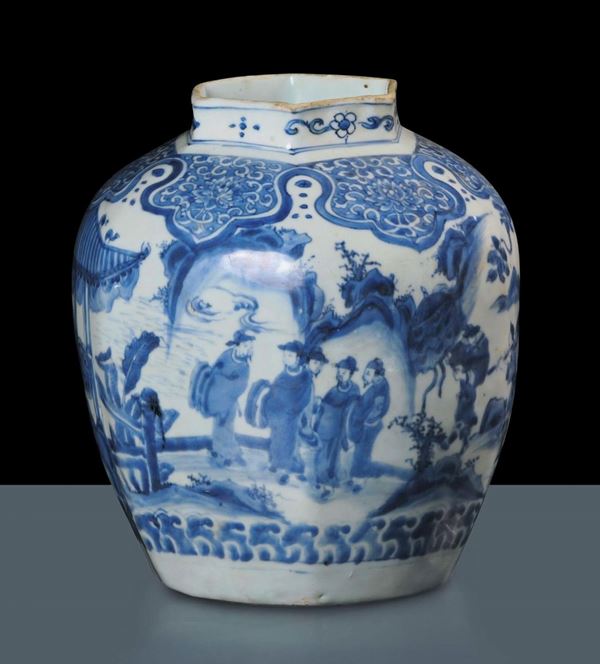 Vaso in porcellana, epoca Ming (1368-1644)