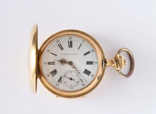 Orologio da tasca G. Aubert Geneve. Fine Ottocento 