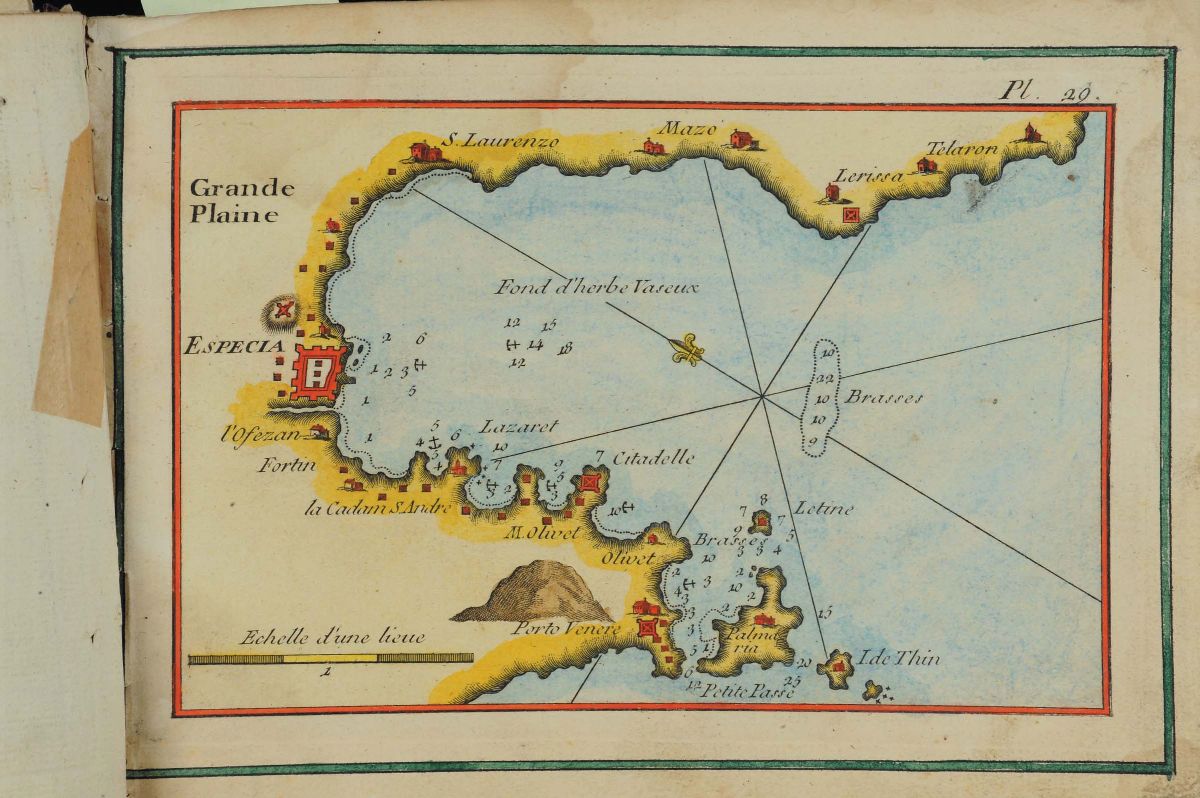 Roux, Josephreceuil Des Principaux Plans Des Ports. Et Rades De la Mer Mediterranee, Estraits De ...