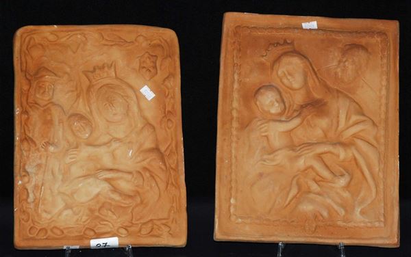 Due piastre in terracotta Savona