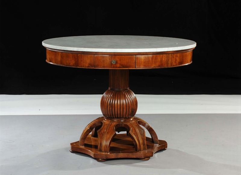Tavolo circolare Carlo X, XIX secolo  - Auction Antiquariato e Dipinti Antichi - Cambi Casa d'Aste
