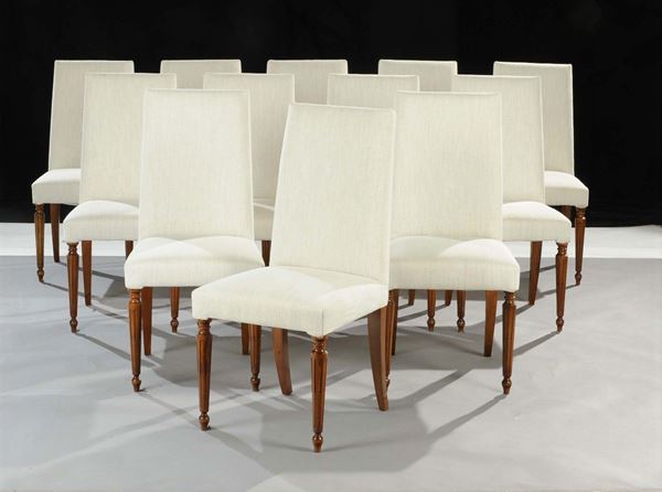 Dodici sedie in stile Luigi XVI, XX secolo