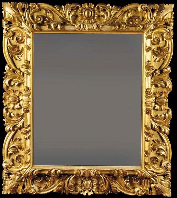 Specchiera in legno dorato, XVIII secolo