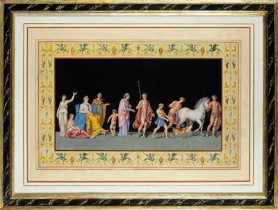 Anonimo del XIX Secolopersonaggi in Abiti Classici