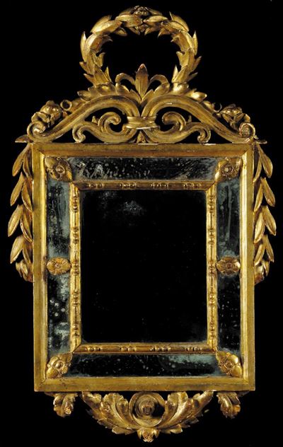 Coppia di Ventole a Due Luci in Legno Intagliato e Dorato, XVIII Secolo