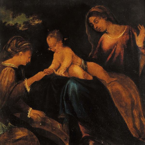 Scuola del XVIII secolo Madonna con Bambino