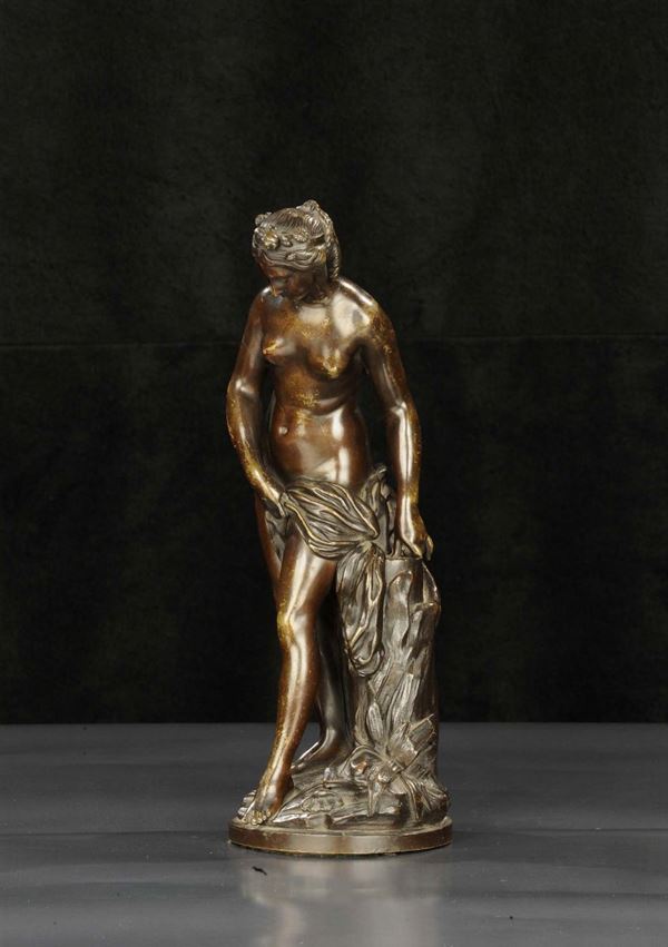 Scultura in bronzo brunito raffigurante Venere, XIX secolo