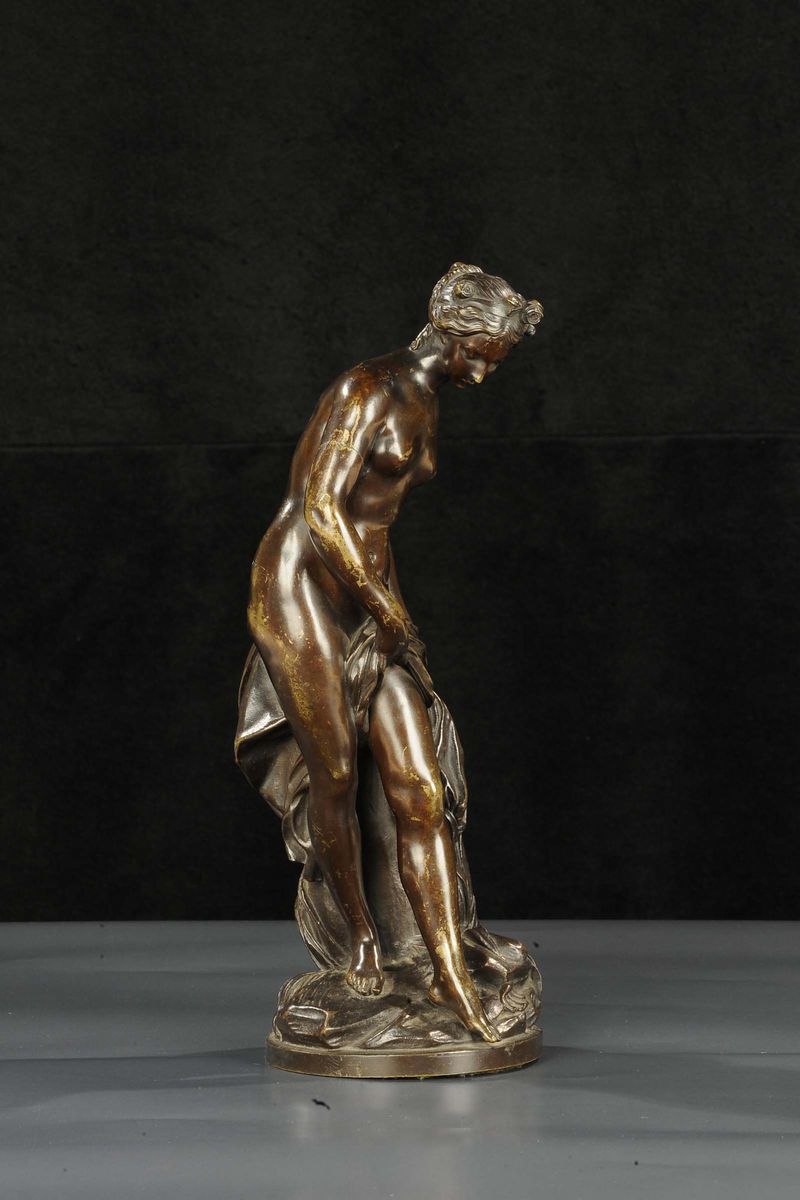 Scultura in Bronzo Brunito Raffigurante Venere, XIX Secolo