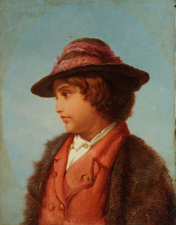 Scuola del XIX secolo  Ritratto di fanciulla 