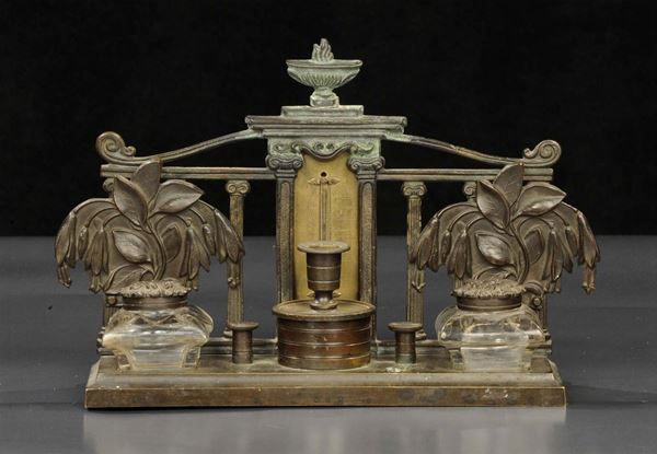 Calamaio in bronzo, XIX secolo