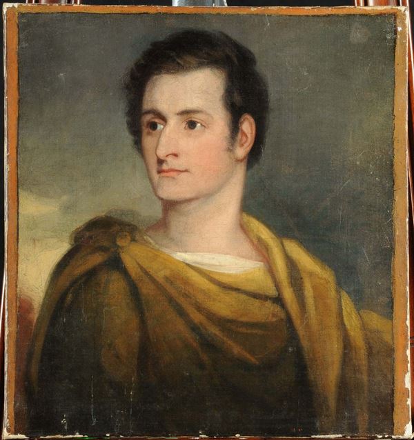 Scuola del XVIII secolo Ritratto maschile in abiti antichi