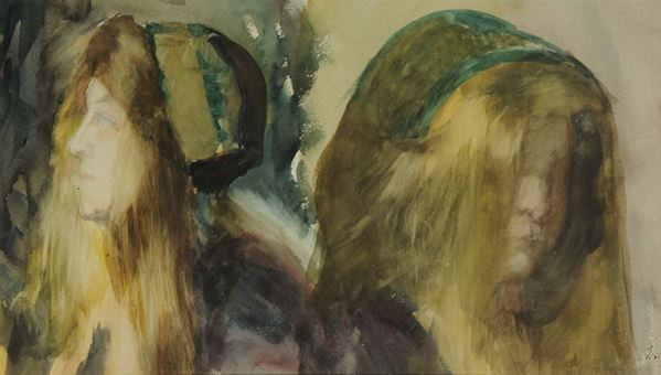 Anonimo del XIX secolo Studio di figura femminile