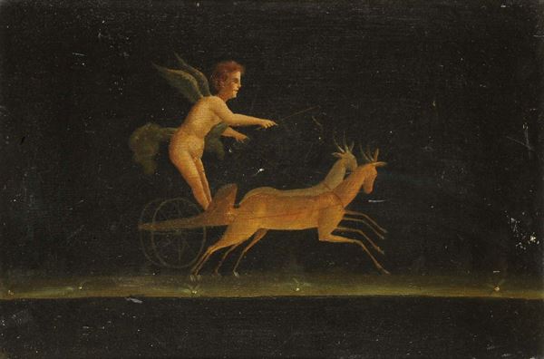 Anonimo del XIX secolo Putti su bighe