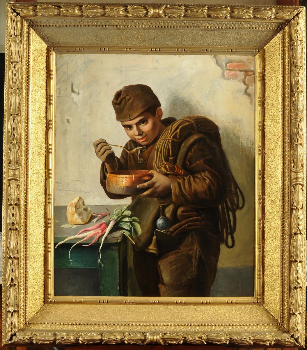 Anonimo del XIX Secololo Spazzacamino, 1879