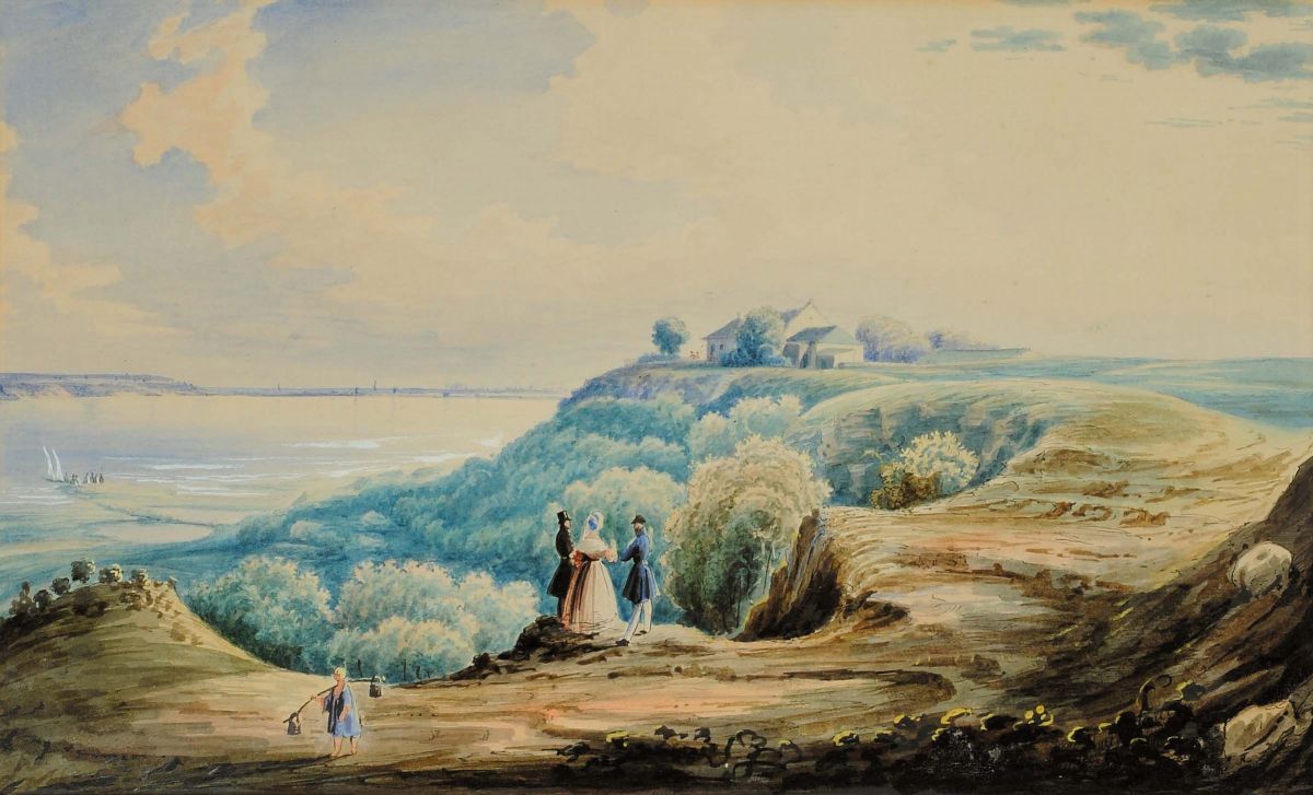 Carlo Bossoli (1815-1884)paesaggi con Figure