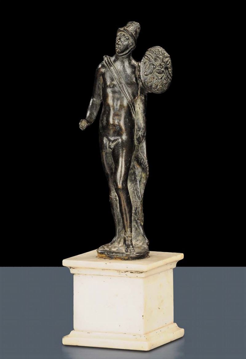 Scultura in bronzo raffigurante Marte, Veneto XVI secolo  - Auction Old Paintings and Furnitures - Cambi Casa d'Aste