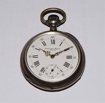 Orologio da Tasca in Argento Gerolamo Parodi, Genova 1900-1940