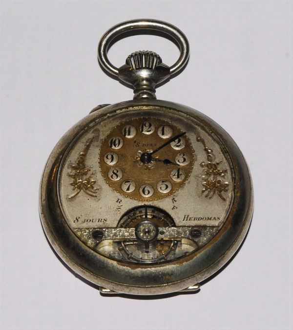 Orologio da tasca in argento, Hebdomas 1900-1910