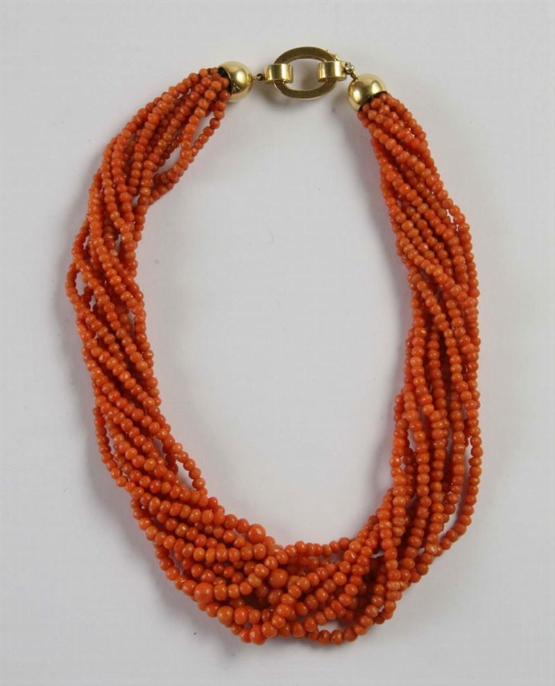 Collana in corallo  - Auction Silver, Clocks and Jewels - Cambi Casa d'Aste