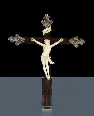 Crocifisso in Avorio Scolpito, Fine XVIII Secolo