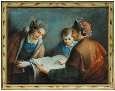 Scuola Veneziana del XVIII Secoloscene Allegoriche