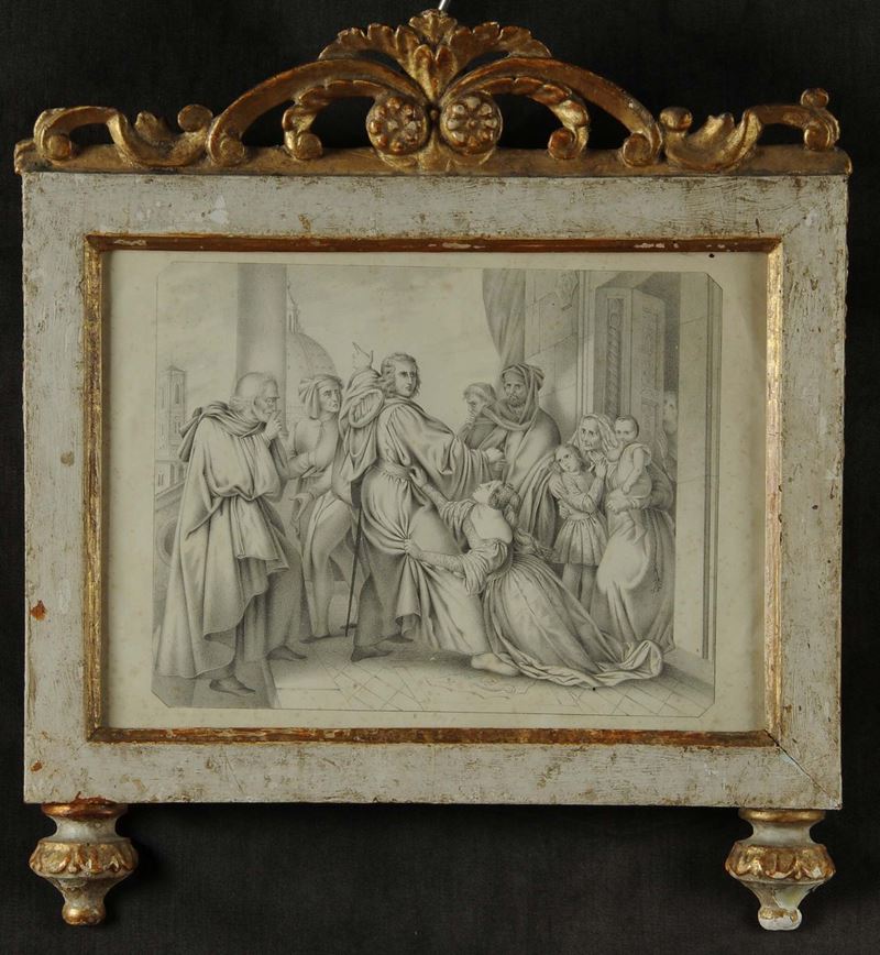 Cornice in legno intagliato, XVIII secolo  - Auction Old Paintings and Furnitures - Cambi Casa d'Aste