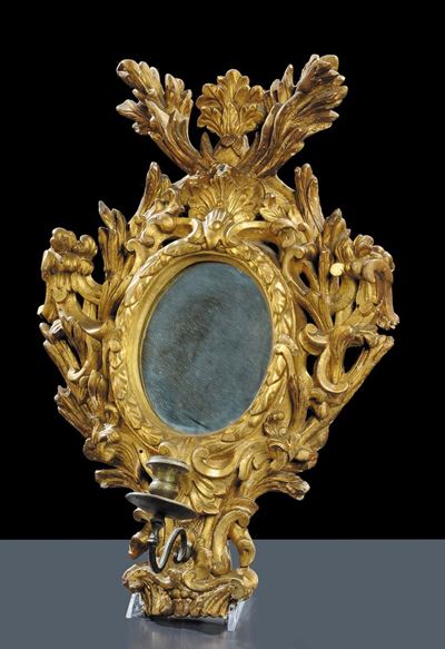 Ventolina in Legno Intagliato, Roma XVIII Secolo