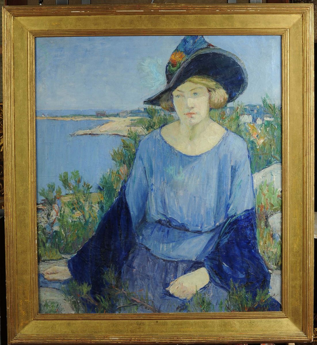 Agnes Millen Richmond (1870-1964)ritratto di Giovane Donna con Cappello, 1920
