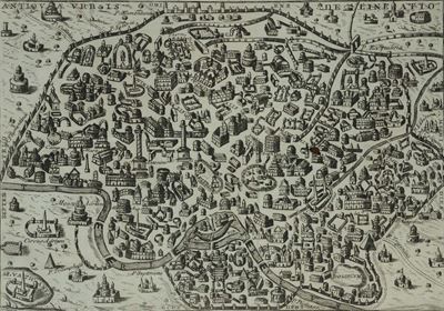 Carta Topografica di Roma, Incisione del XVI Secolo