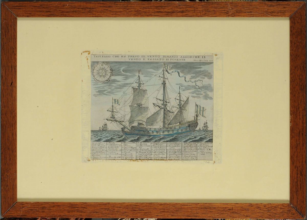 Incisione Acquarellata, XVII Secolo