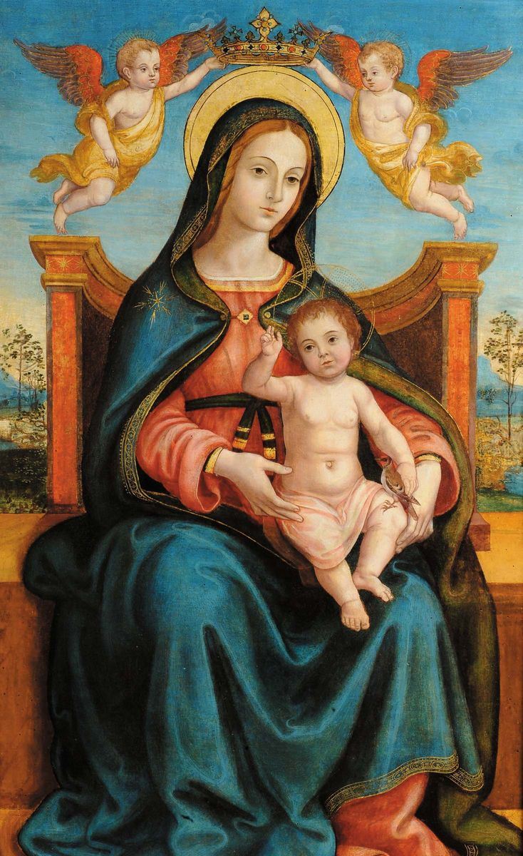 Scuola Veneta della seconda metˆ del XV secolo Madonna con Bambino  - Asta Antiquariato e Dipinti Antichi - Cambi Casa d'Aste