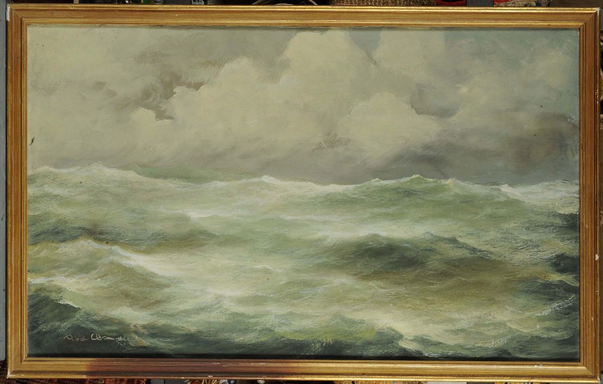 Rudolf Claudus (1893-1964)mare in Burrasca