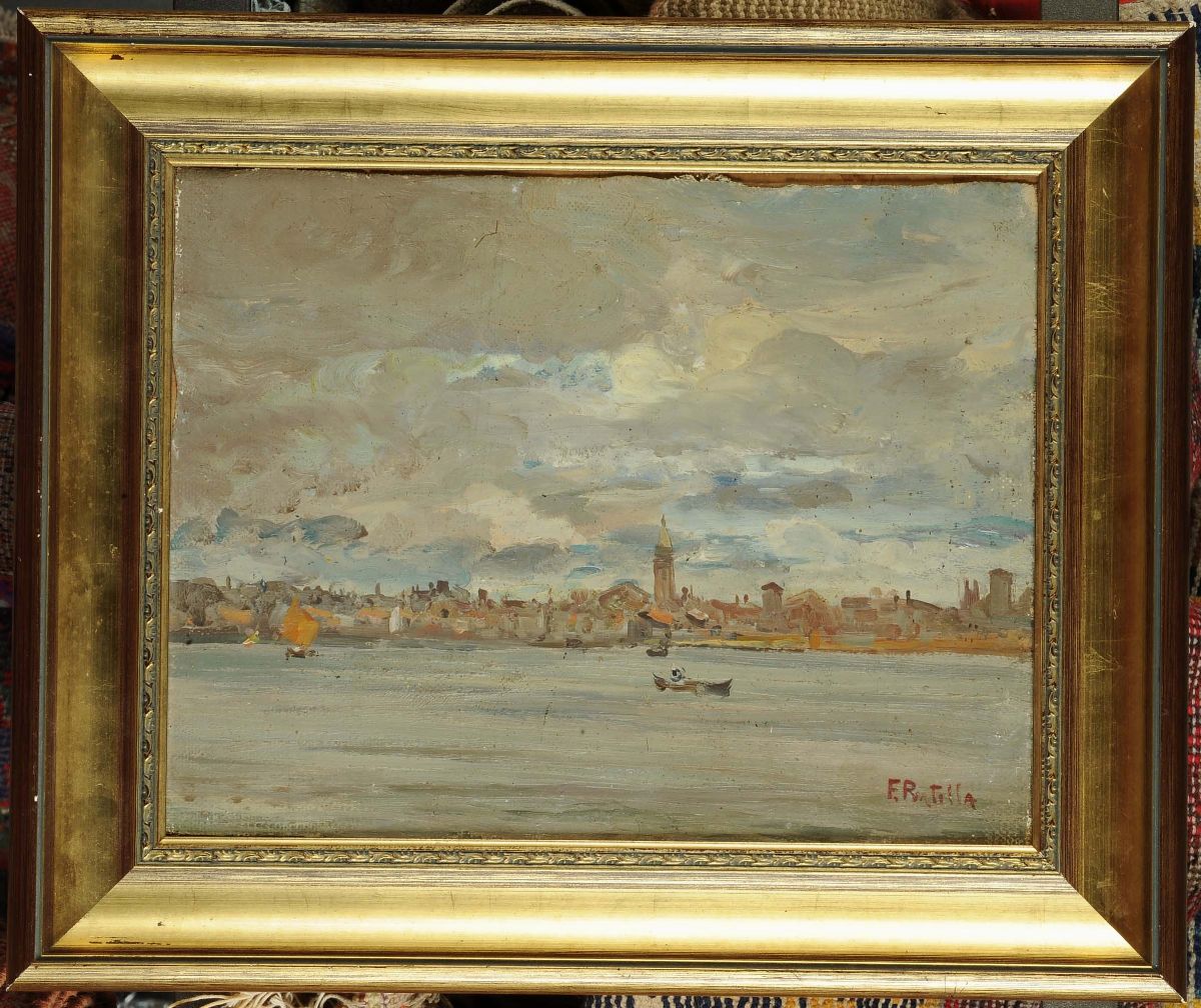 Fausto Pratella (1886-1964)scorcio Veneziano