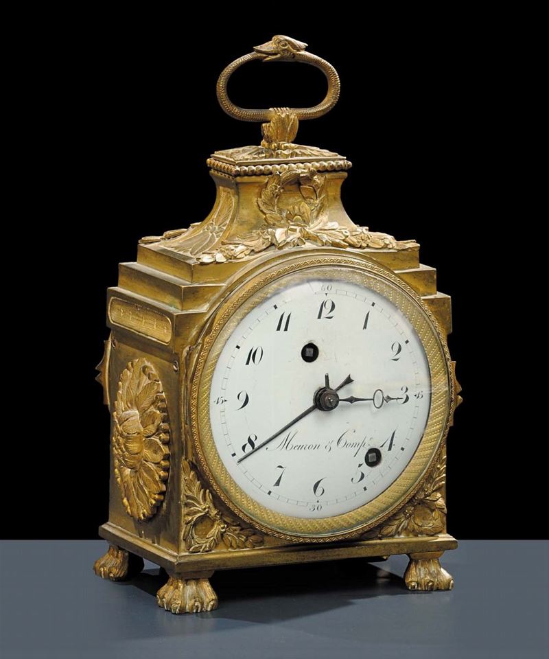 Marescialla in bronzo dorato, primo quarto XIX secolo  - Auction Old Paintings and Furnitures - Cambi Casa d'Aste