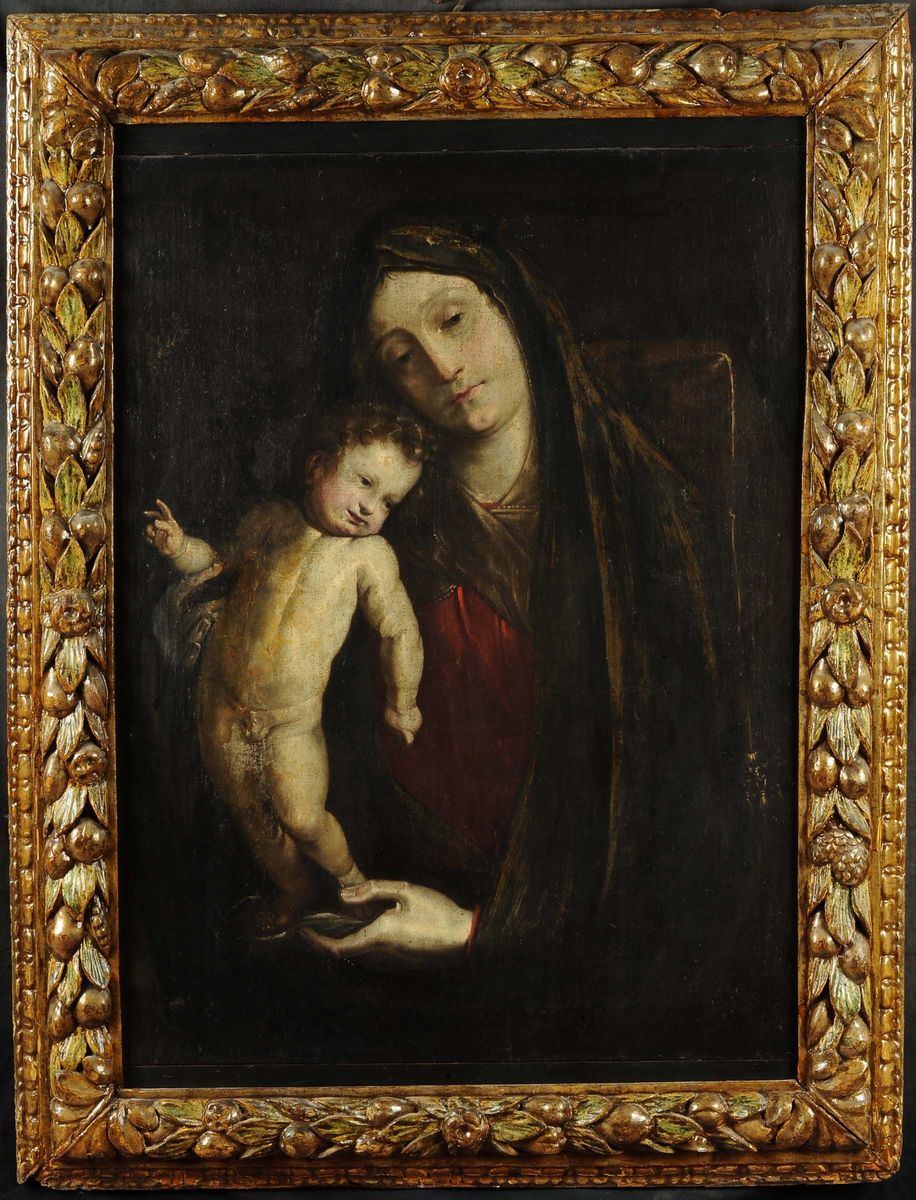 Scuola Italiana della Fine del XVI Secolo Madonna con Bambino