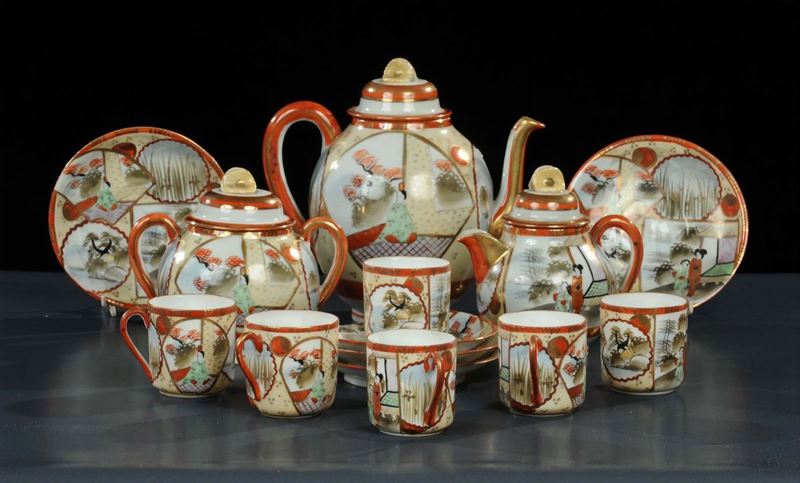Servizio da t in porcellana, Giappone XX secolo  - Auction Oriental Art - Cambi Casa d'Aste