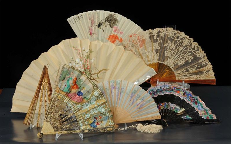 Lotto di sette ventagli  - Asta Antiquariato e Dipinti Antichi - Cambi Casa d'Aste